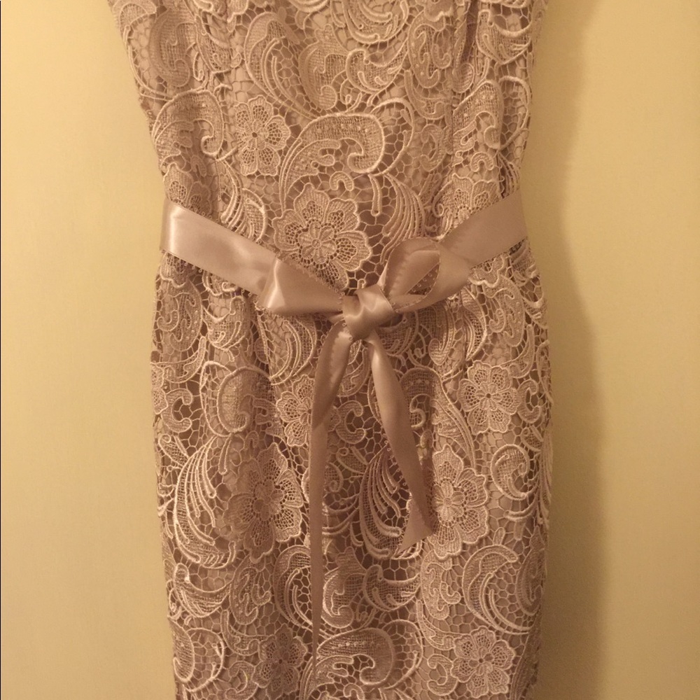 LIKE NEW! Nude Lace Sheath